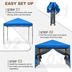 China Tent Proveedor Custom 10X10FT Gazebo plegable instantánea portátil de refugio