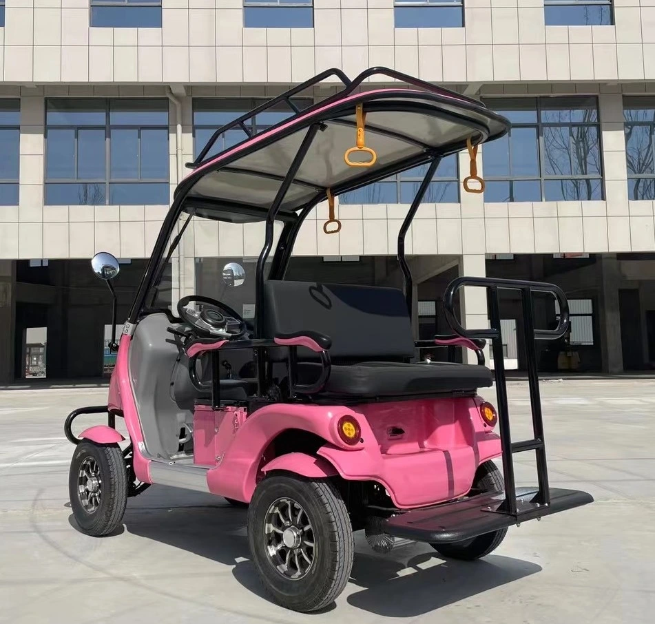 Rosa 2 Puertas Mini 2 Plazas Easy Travel Scooter eléctrico de carros de golf