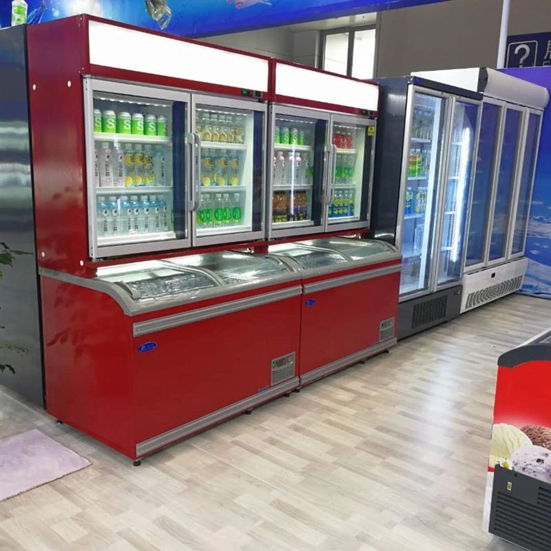 Supermarket Commercial Display Portable Refrigerator and Freezer