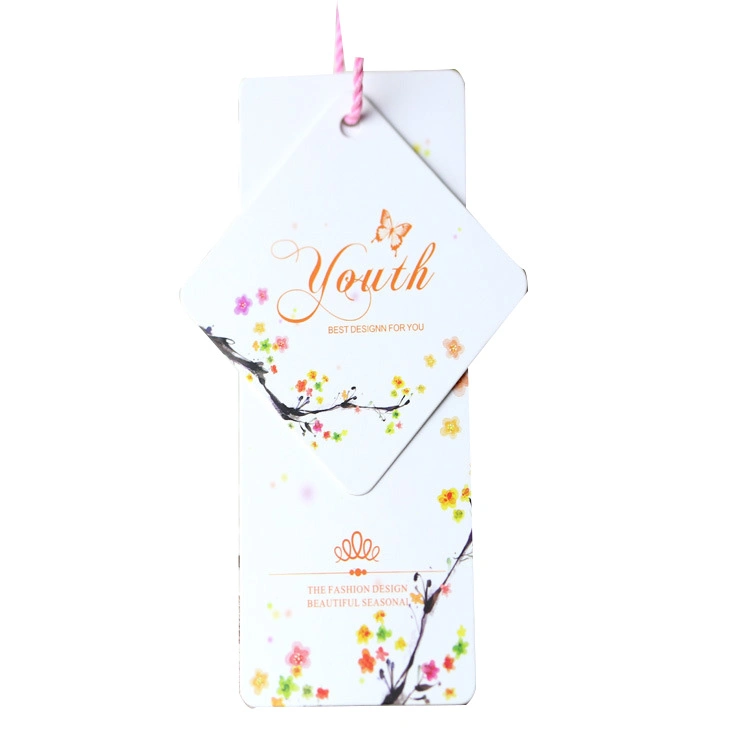 Custom Private Hair Extension Packaging Paper Gift Hang Tags