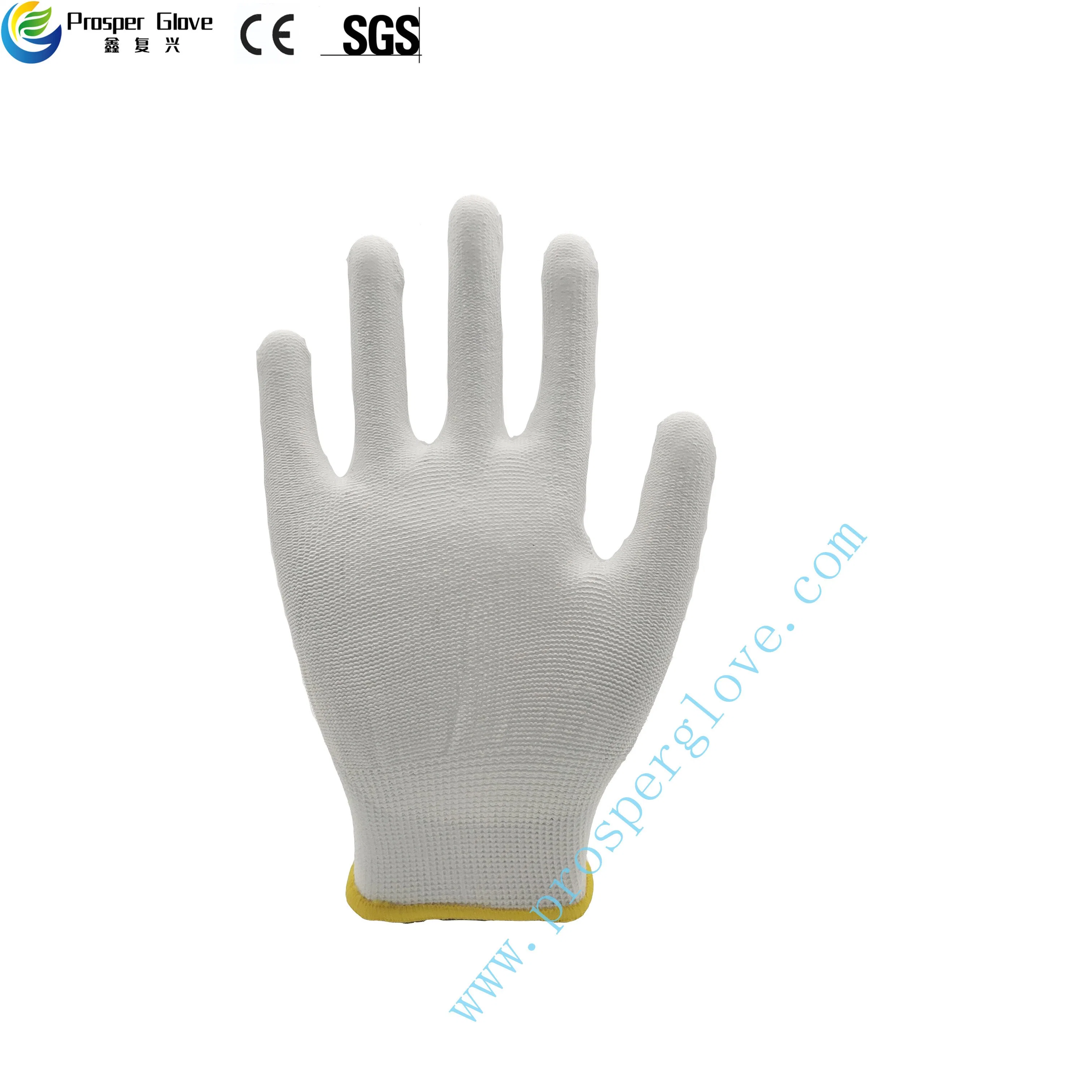 15 Gauge Nylon White PU Gloves