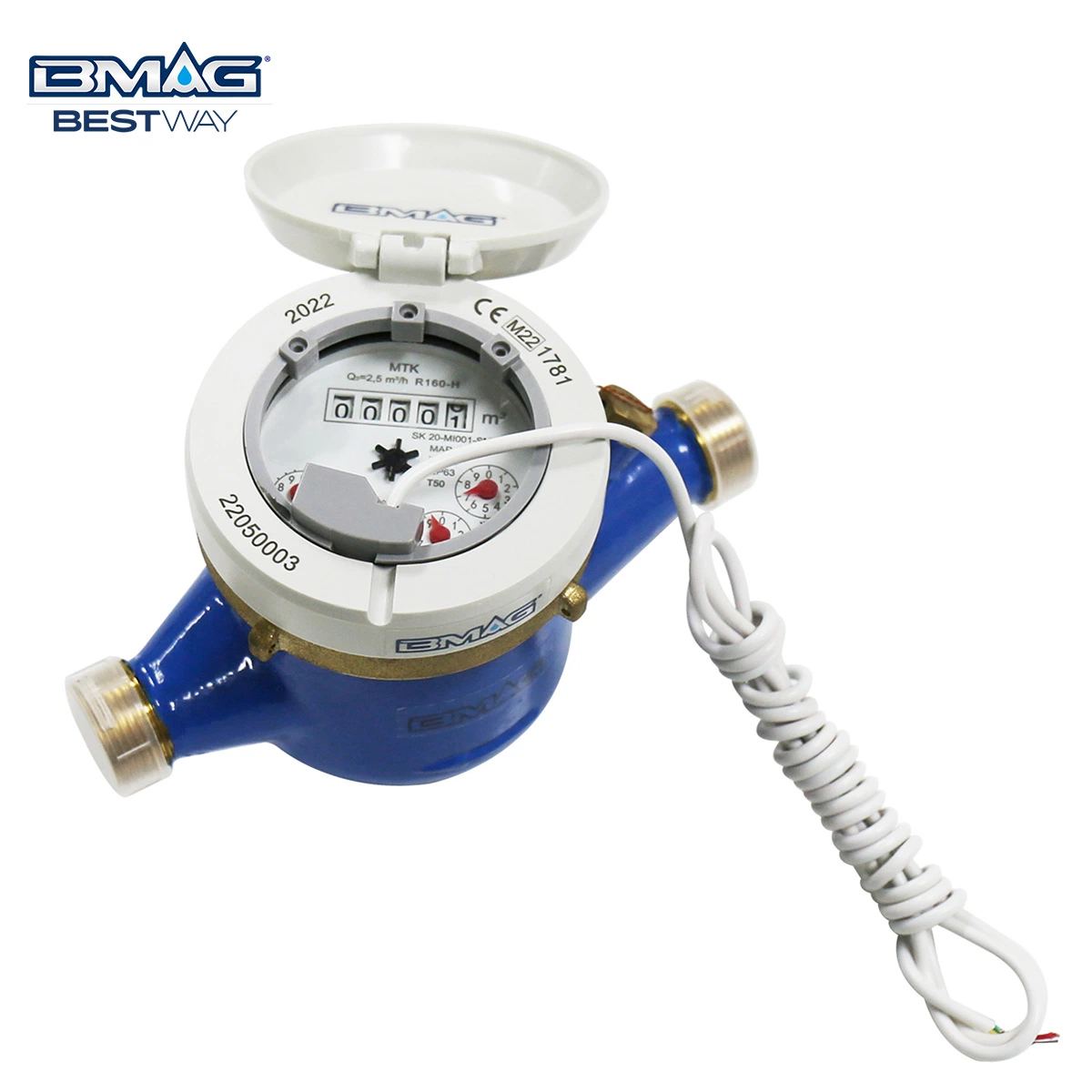 Bmag R160 Multi-Jet Dry Type Cold Brass Water Meter Class C