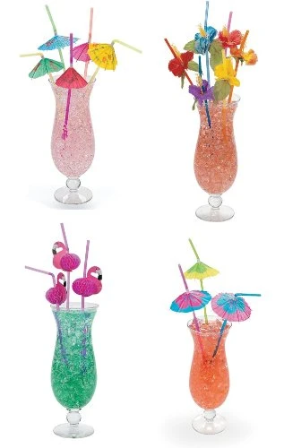 Fruit Straws Disposable Straws for Bar Club Party Favors Decoration