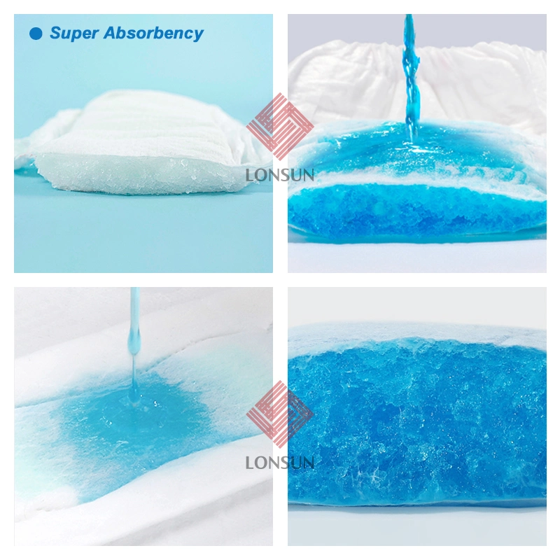 Super absorvente Polymer SAP China Baby diaper discos sanitários brutos Materiais