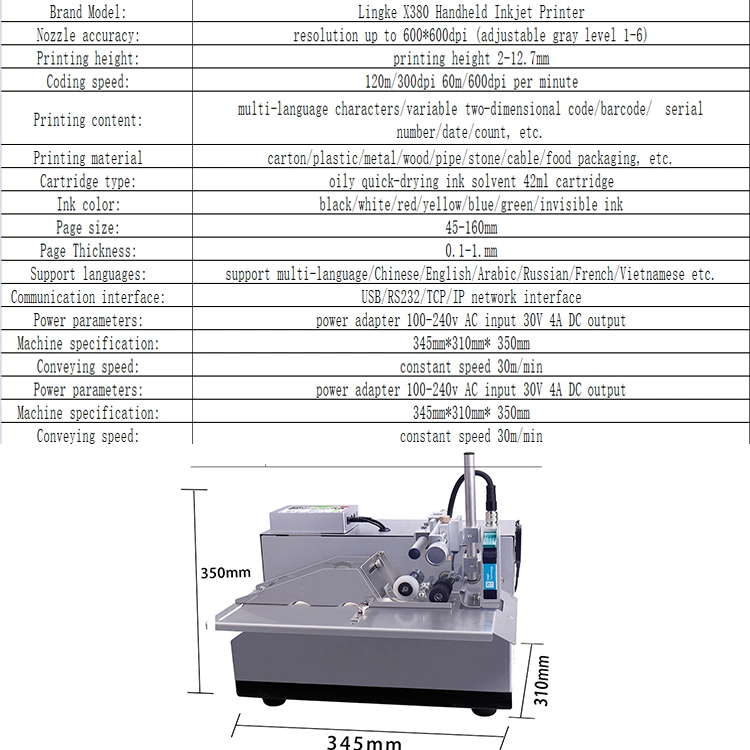 Automatic Bottle Printing Machine Solid with No Consumables Ink Code Printing Machine