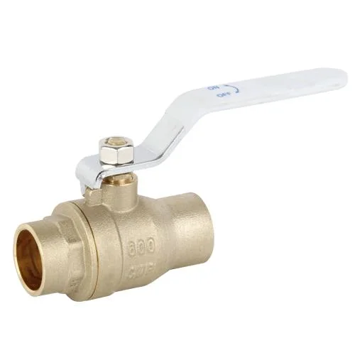 600 Psi Wog 1/2" -1" Lead Free Brass Ball Valve with Drain, C X C