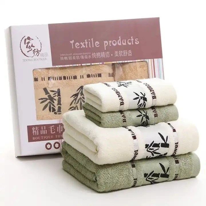 Textile d'intérieur personnalisé Serviette douce en fibre de bambou 100% biologique