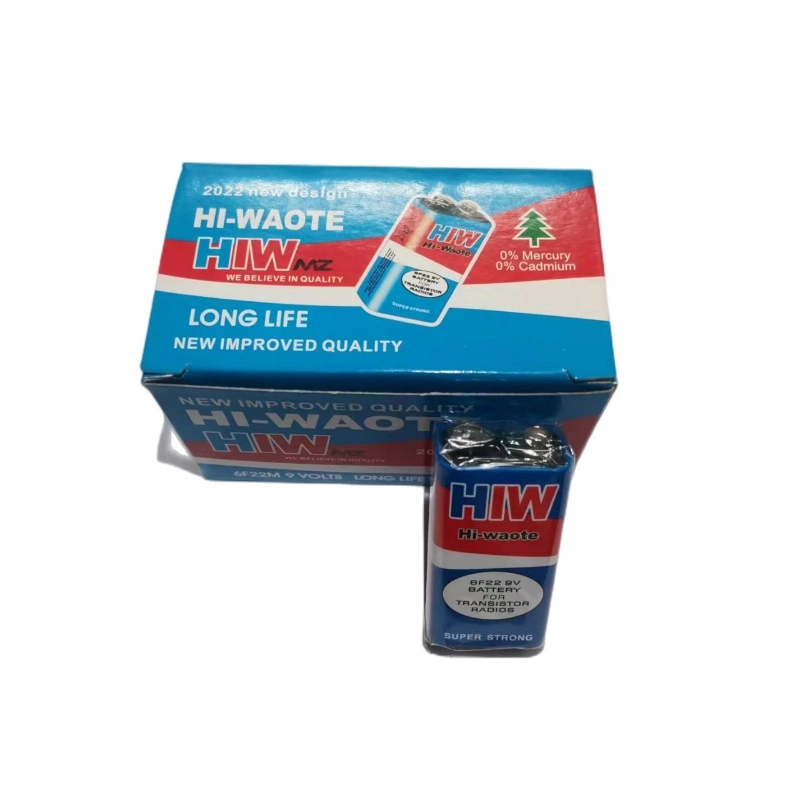 Hiw 6f22 9V Carbone-zinc de la batterie Cellule de batterie pile sèche pour Consumer Electronics/ commande à distance/Consumer Electronics