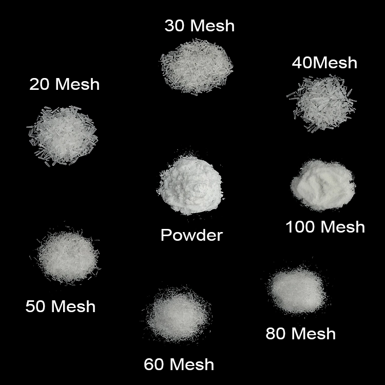 Condimento de suministro de glutamato el glutamato monosódico el 99% 25kgs Saco 20 30 40 60 80 Mesh