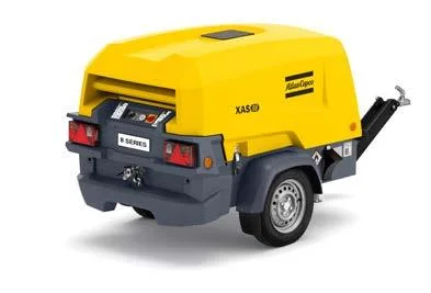 Compressor de ar de parafuso Xas38kd da Atlas Copco, 7 bar Kubota Pequeno Luz dos compressores de ar rebocáveis