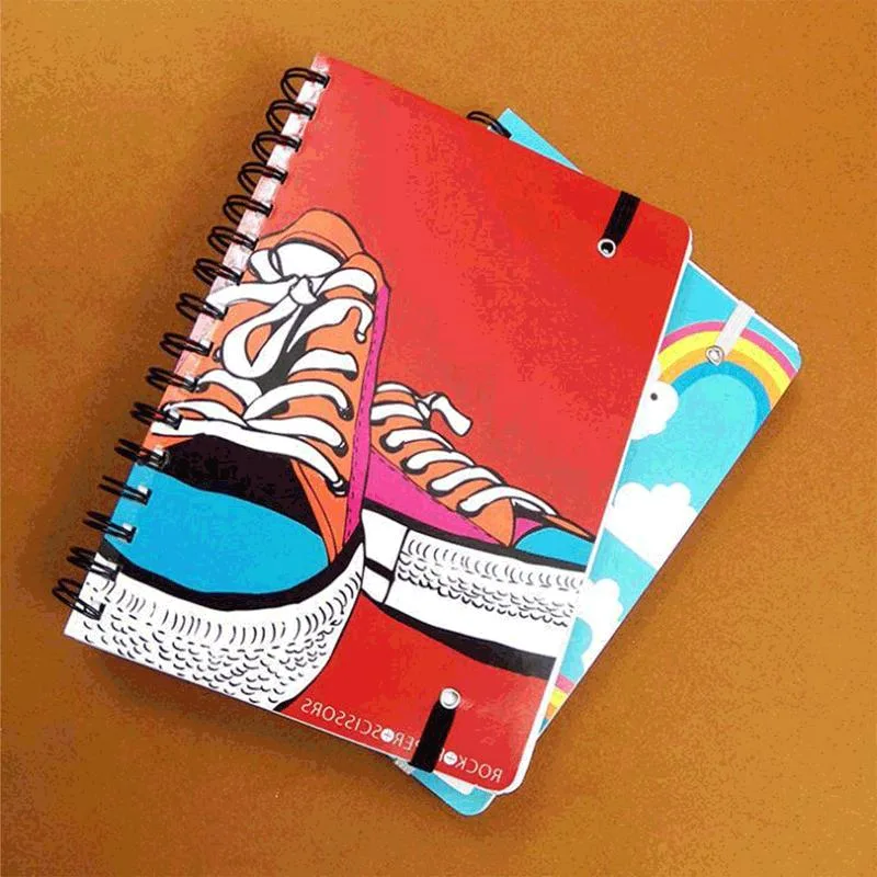 New Style Elastic Band Notebooks Student Spiral Notebook