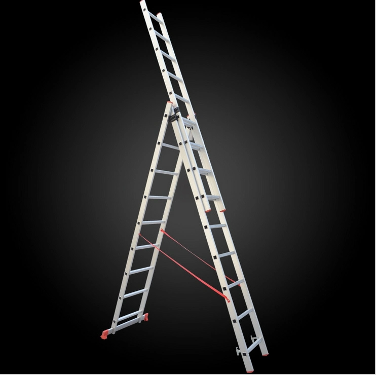 3 Parts Multi-Purpose Aluminum Extension Firefighting Ladder