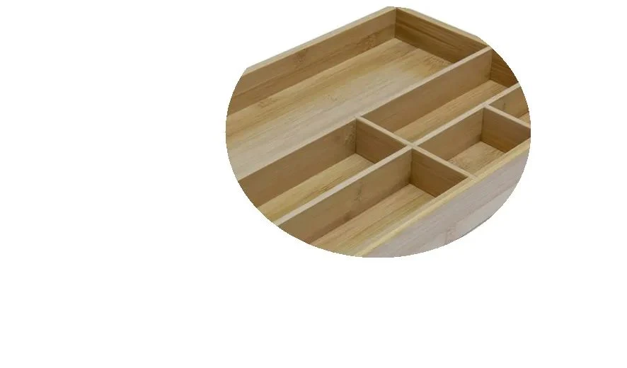 Оптовый Bamboo Kitchen Drawer Organizer 6 отделений ящик для хранения Предметы домашнего обихода