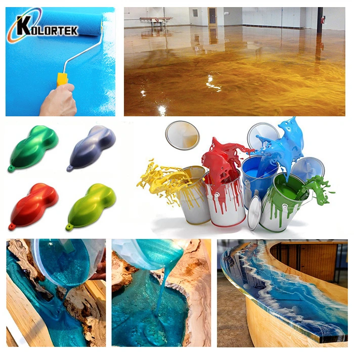 Mica Powder Pigment Pearlescent Metallic Epoxy Floor Coating Pigment