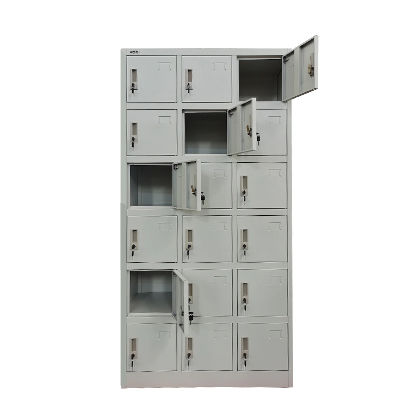 Gym Locker Steel 18 Door Cabinet with Durable Lock Keylock Locker