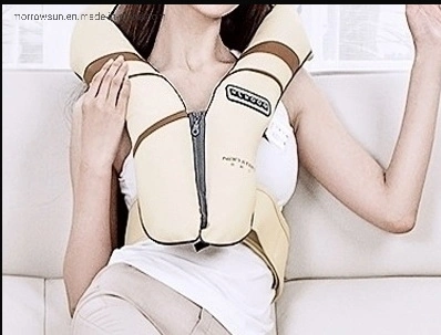 New Design Electric Shiatsu Kneading Neck Shoulder Back Wrap Wearable Body Massager with Waist Belt