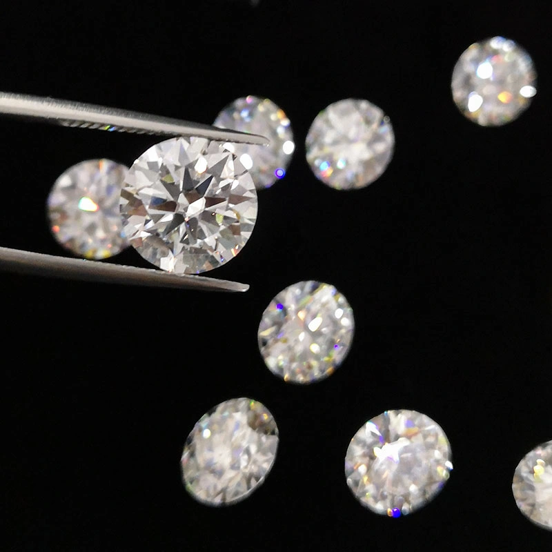 Comercio al por mayor Def Vs claridad 0.1CT Color de 3mm Hpht Diamante Diamante Lab