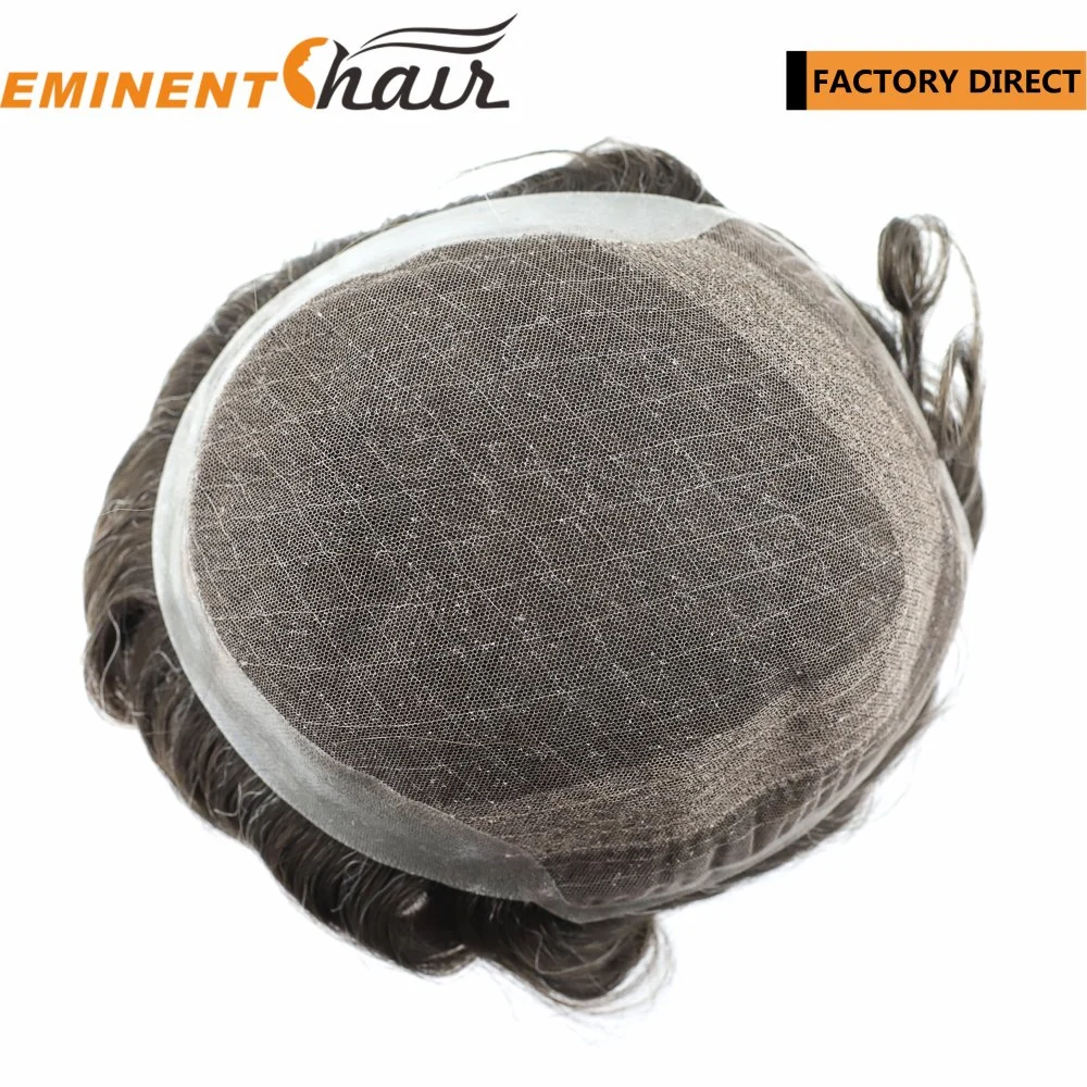 Factory Direct Men's Human Hair Natural Hairline Custom Hair System