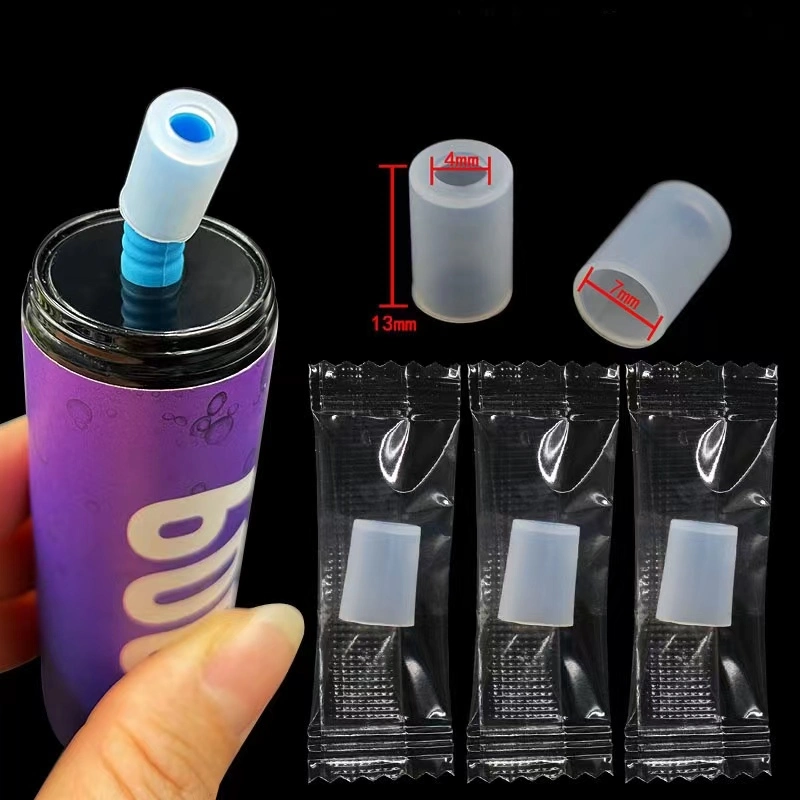 Wholesale Price E-Cigarette Drip Tips 6000 Puffs Silicone Tester Disposable Mouthpieces