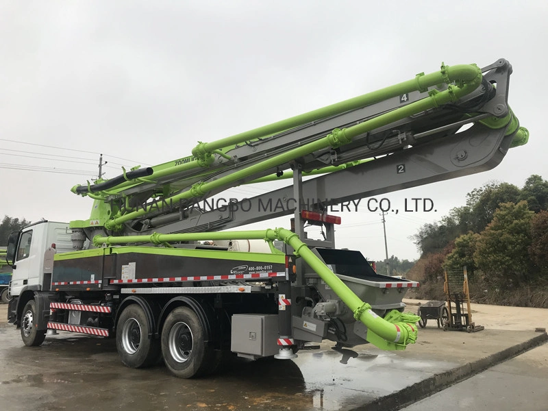 38m maquinaria de construcción Equipo de hormigón colocación pluma usada montado en camión Bomba de hormigón Beton máquina de bomba