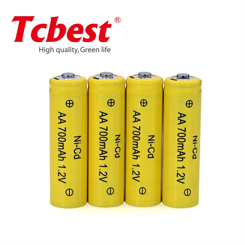 Mayorista/Proveedor de Pilas cilíndricas Tcbest 1.2V AA 1000mAh batería recargable de Ni-CD para juguetes