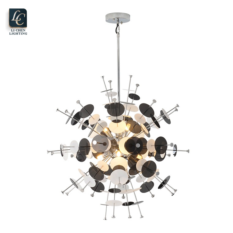 Modern Simple Style Iron Acrylic Round Ball LED Pendant Lamp