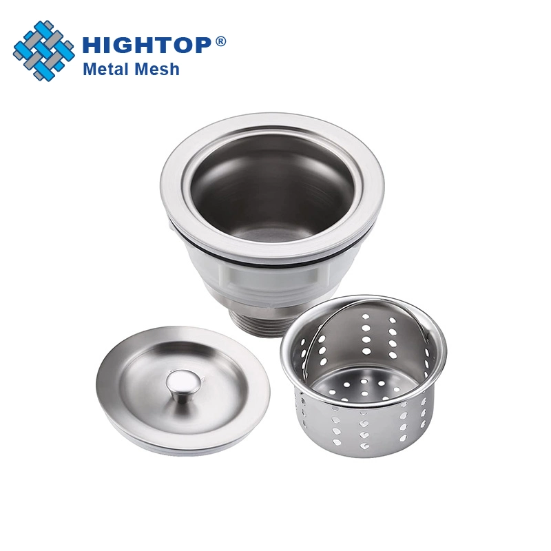 Wholesale/Supplier Contemporary Kitchen Bathroom Stainless Steel 304 Perforated Sink Net Waste Strainer Basket and Stopper