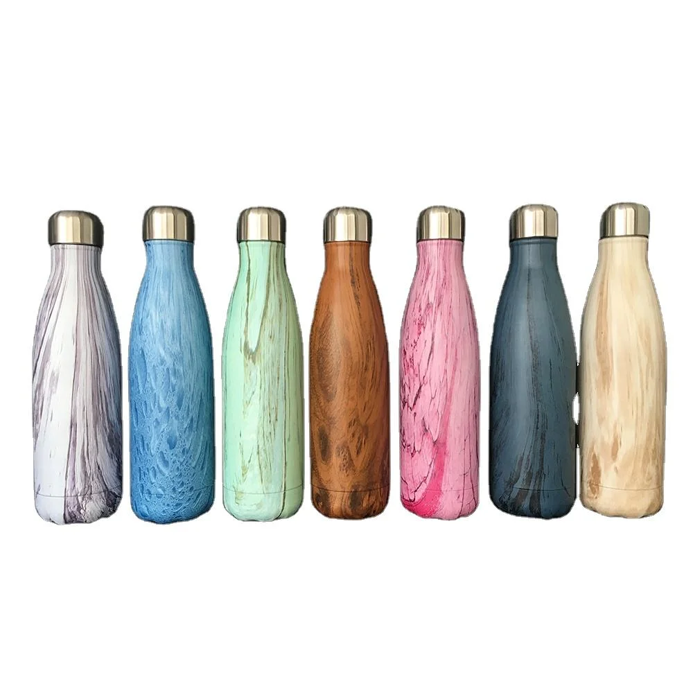 17 Oz Stainless Steel Double Wall Vacuum Insulated Water Bottle Cola Shape Leak Proof Sports Bottle for Promotion