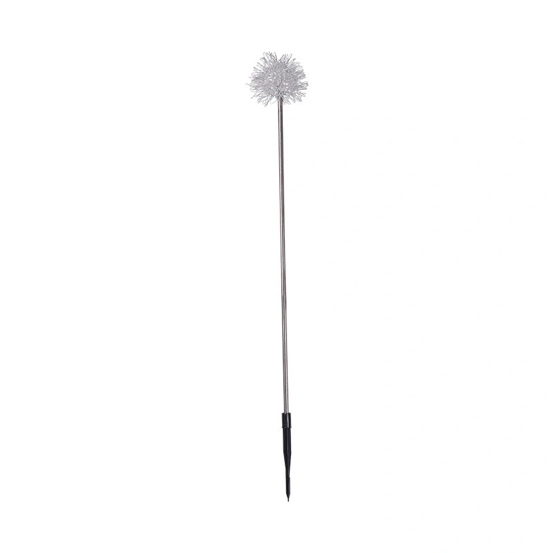 Venda por grosso de fabricantes de fio de alumínio Ball Dandelion lâmpada luminosa exterior Iluminação de jardim relvado do Projeto Plug Lâmpada Paisagem