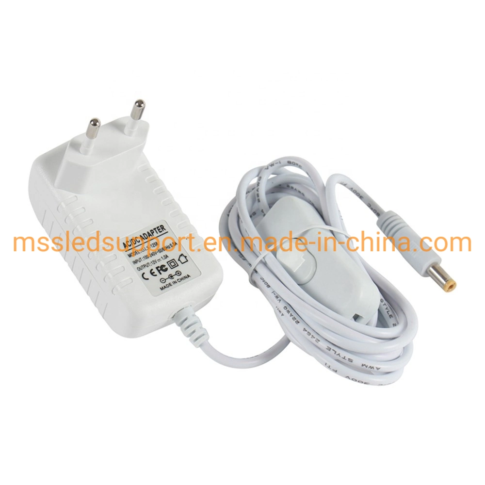 AC DC 5V 12V 24V 1A 2A UNIVERSAL US USA Steckeradapter Für Die Wandmontage Des Schaltnetzteils