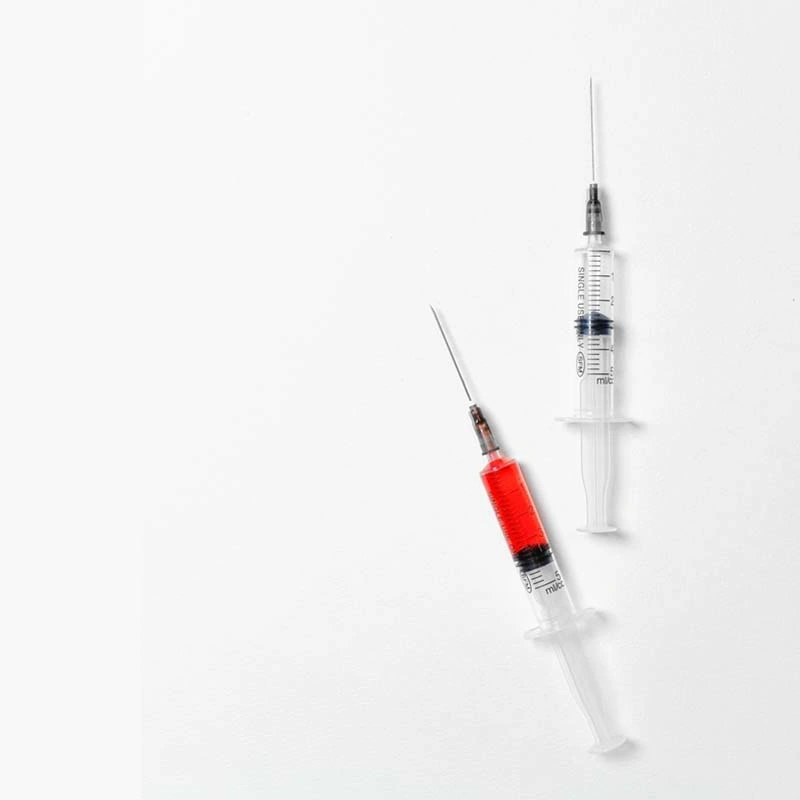 Alimentación Syinge estériles desechables médicos 1ml de bloqueo de señuelo