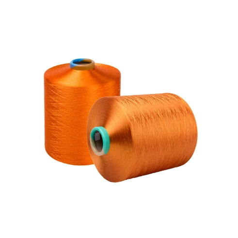 Commerce de gros fils de polyester lui 75D 75D/48f les filés de polyester tricotage de couleur