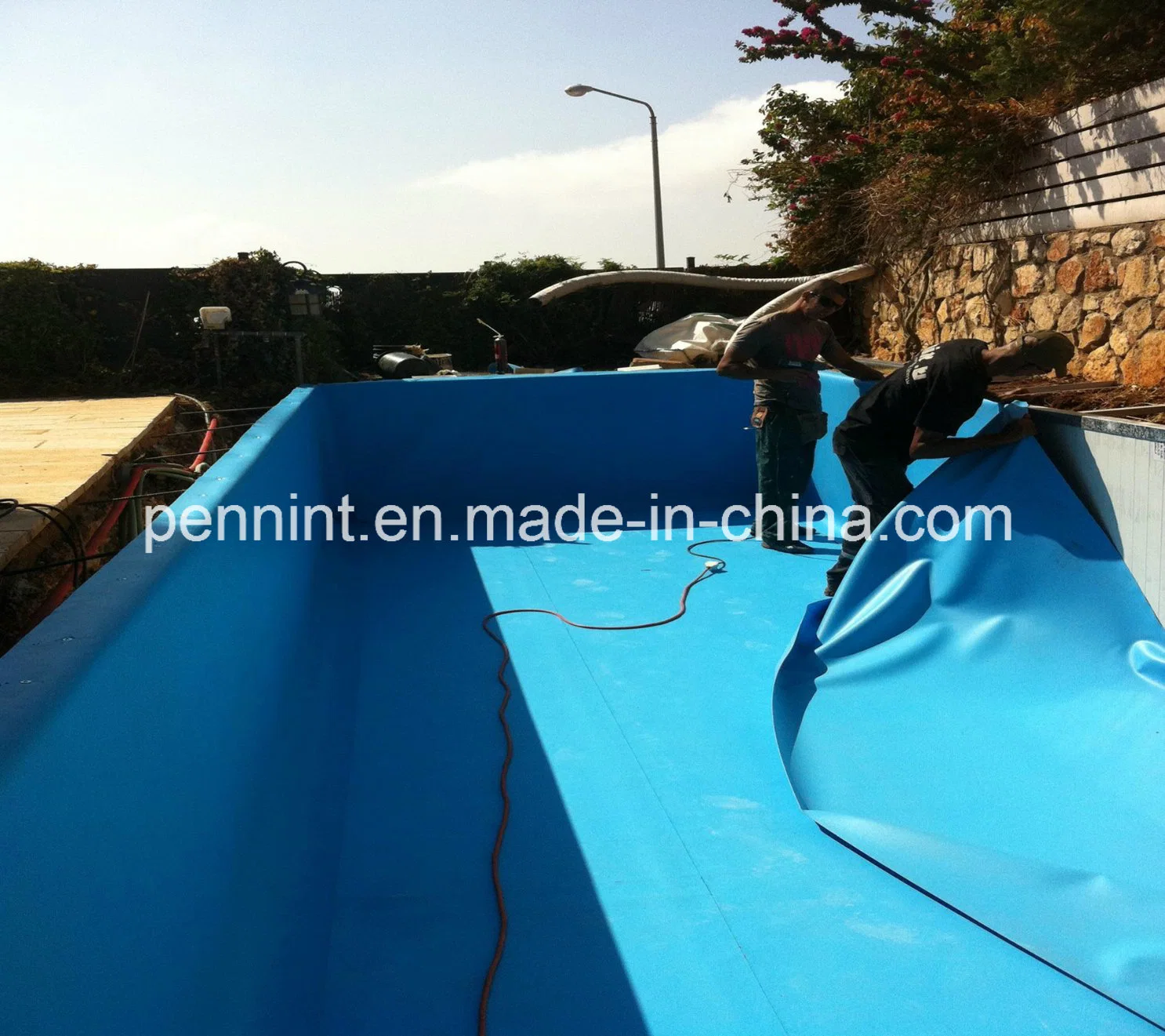 Unti-UV PVC renforcé des revêtements pour piscine 1,5 mm