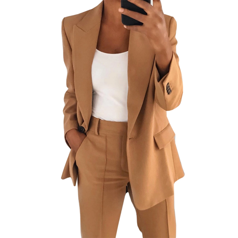 High quality/High cost performance  Solid Color Slim Business Career Women Suits