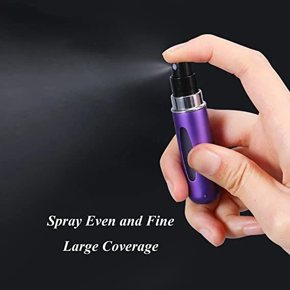 Portable Perfume Spray Bottle Atomizer Perfume Bottles 5ml Travel Size Refill Pump Case