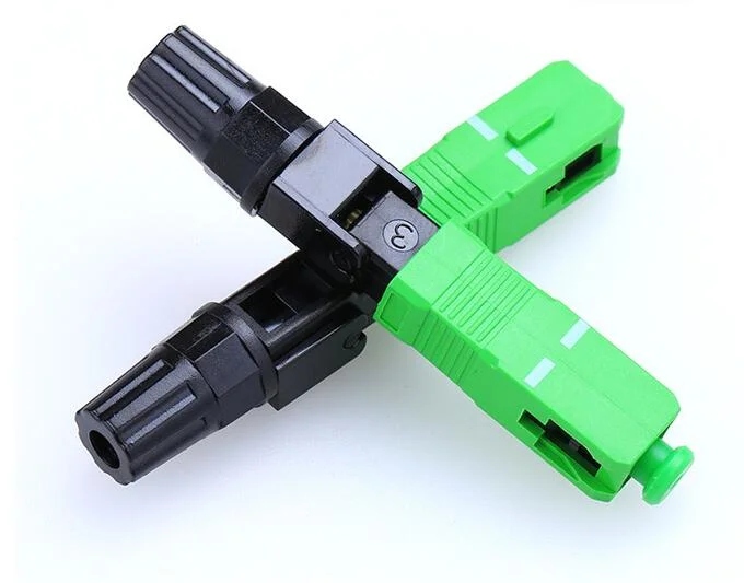 Quick Connector 55mm 60mmftth Sc APC Upc Optical Fiber Fast Connectors