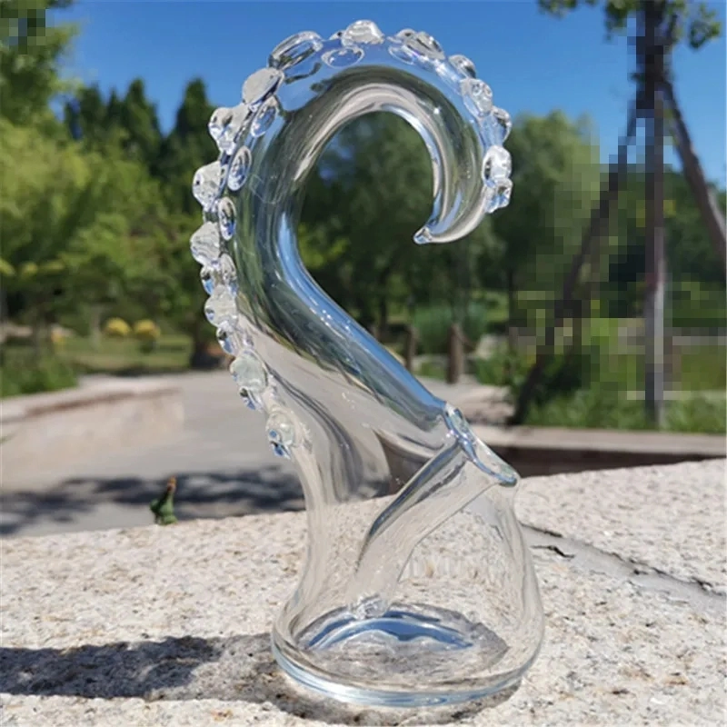 Glass Octopus Beard Shape with 10mm Female Dewar Joint Hookahs Water