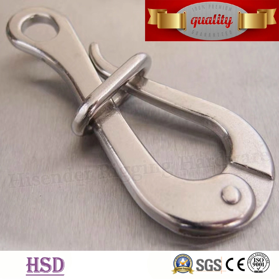 Stainless Steel AISI304/316 Rigging Simple Snap Spring Hook of Fitting