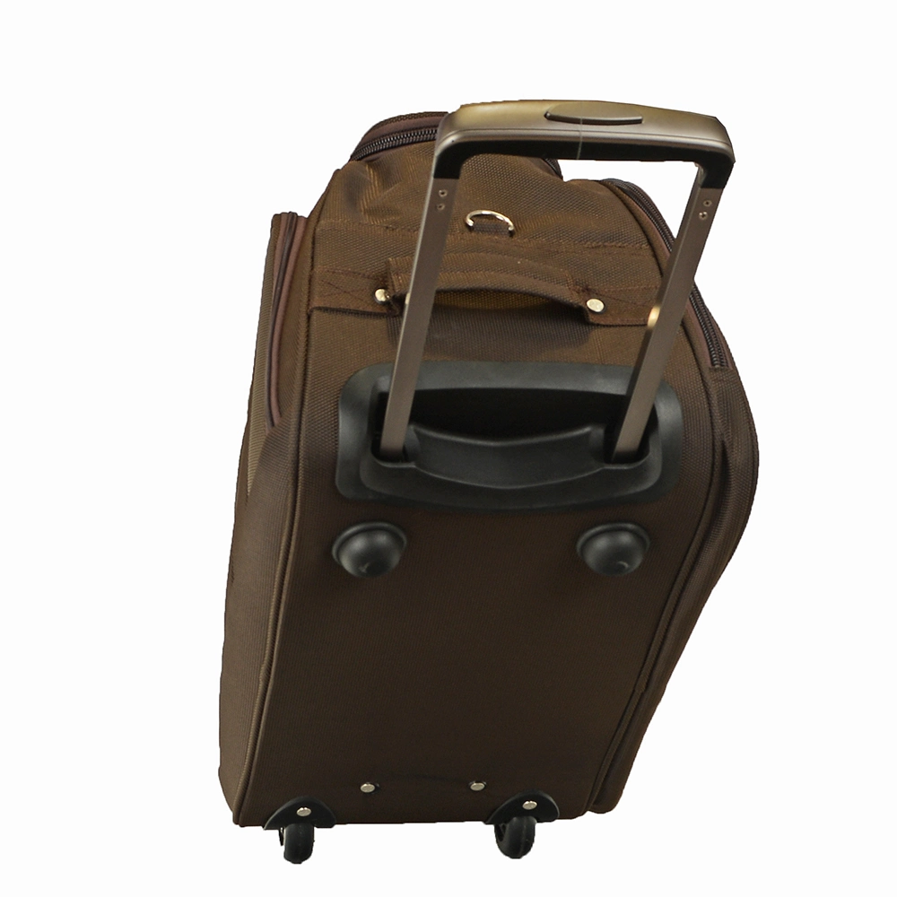 New Durable Canvas Soft Trav Handle Trolley Drag Bag with Two Wheels