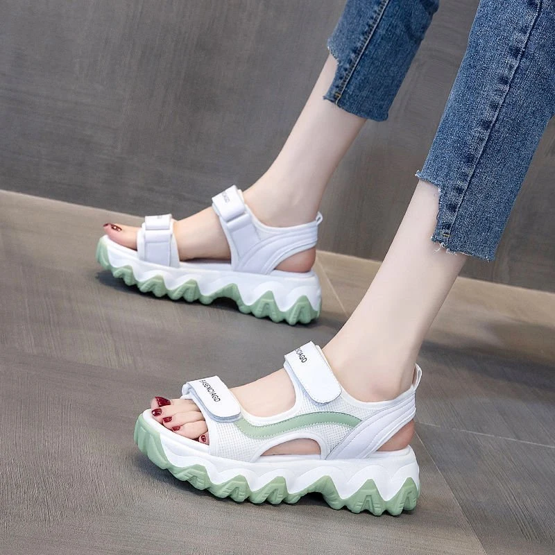 2023 Fashion Women Shoes Sandals Open Toe PU Outdoor Lady Sandals Shoes