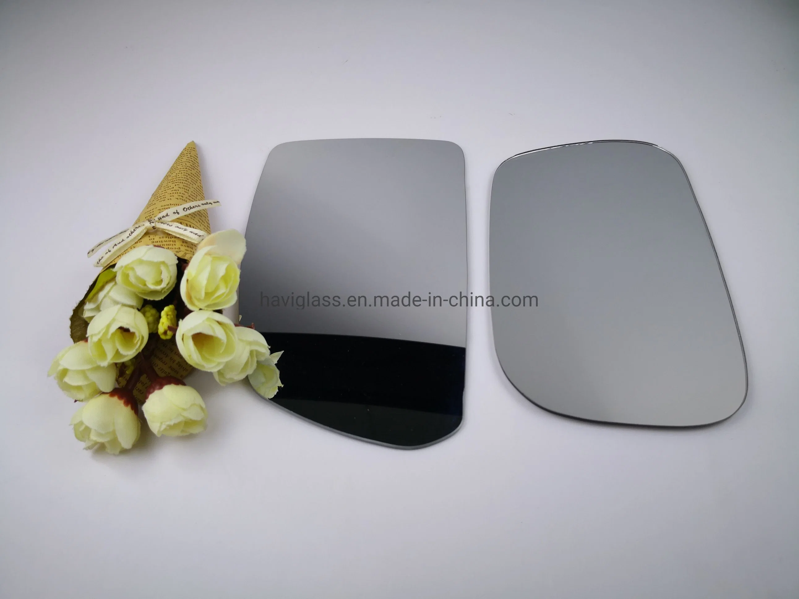 Clear Float Glass Aluminium Convex Mirror R-1200 2.0mm 305*407mm