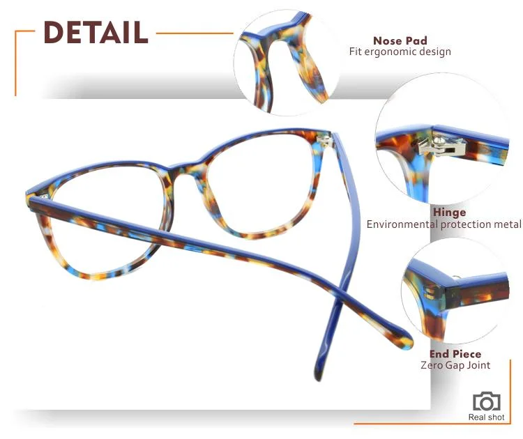 Fashion Reading Glasses for Female Acetate Eyewear Optical Eyeglasses