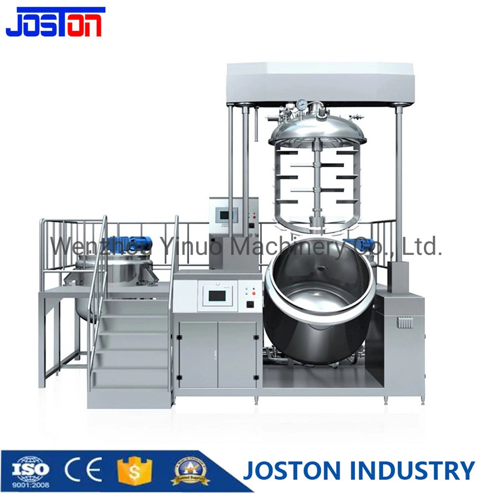 SS316L/304 Cosmetic Pharmaceutical Steam Heating Emulsification Homogenizer Mixer Tank Mixing Equipment