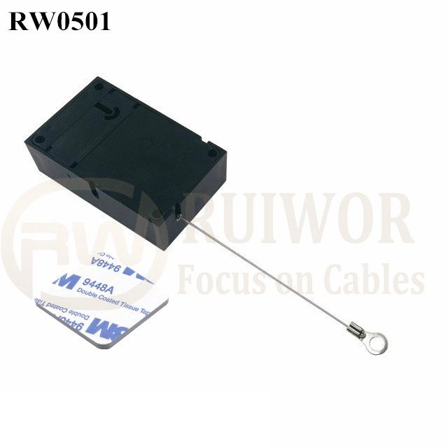 RW0501 boîtier de tirage antivol Cuboid avec cosse à anneau interne Trou 3 mm 4 mm 5 mm pour option