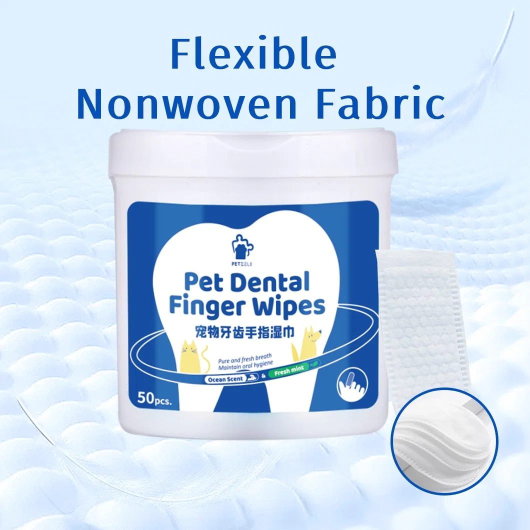 Pet Dental Cleaning Supplies Finger Cover Wet Wipes Pet Products