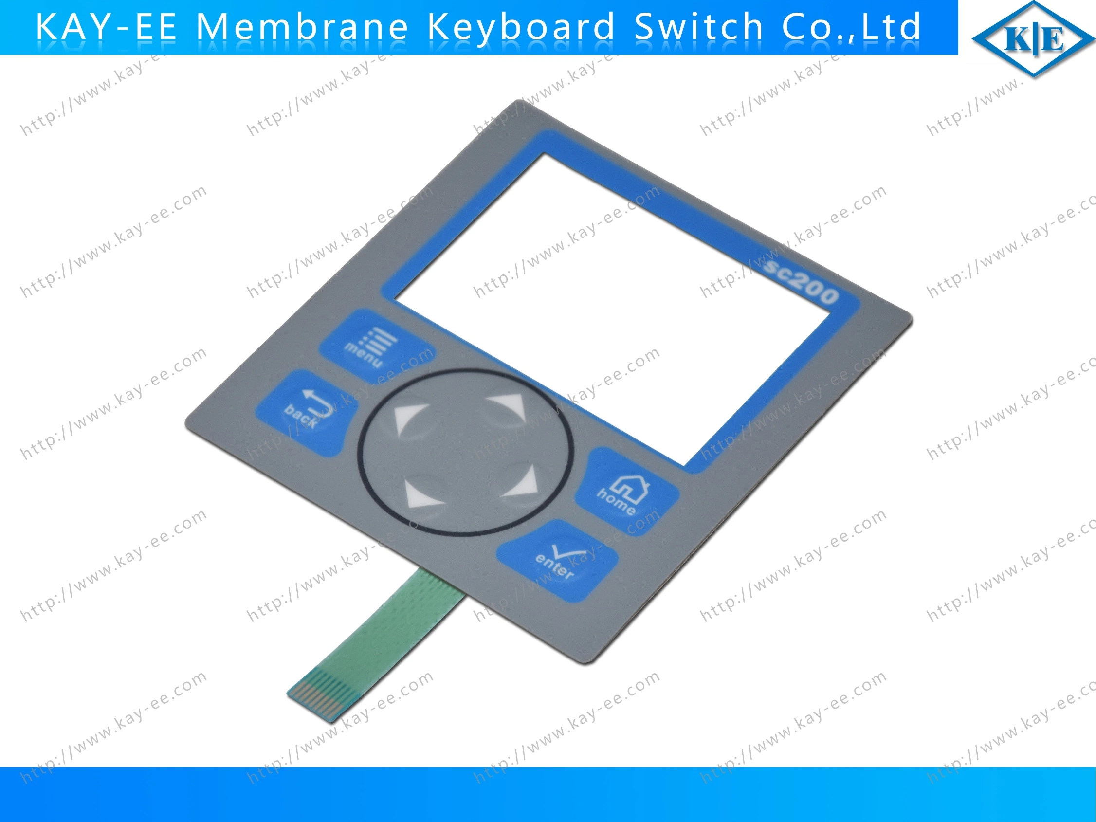 Customized Clear Window Embossing Polydome Membrane Keypad Switch