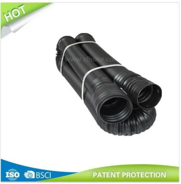 4inx25FT. Flexible Drain Pipe with Socket/50&prime; Perforated Flex-Drain with Sock