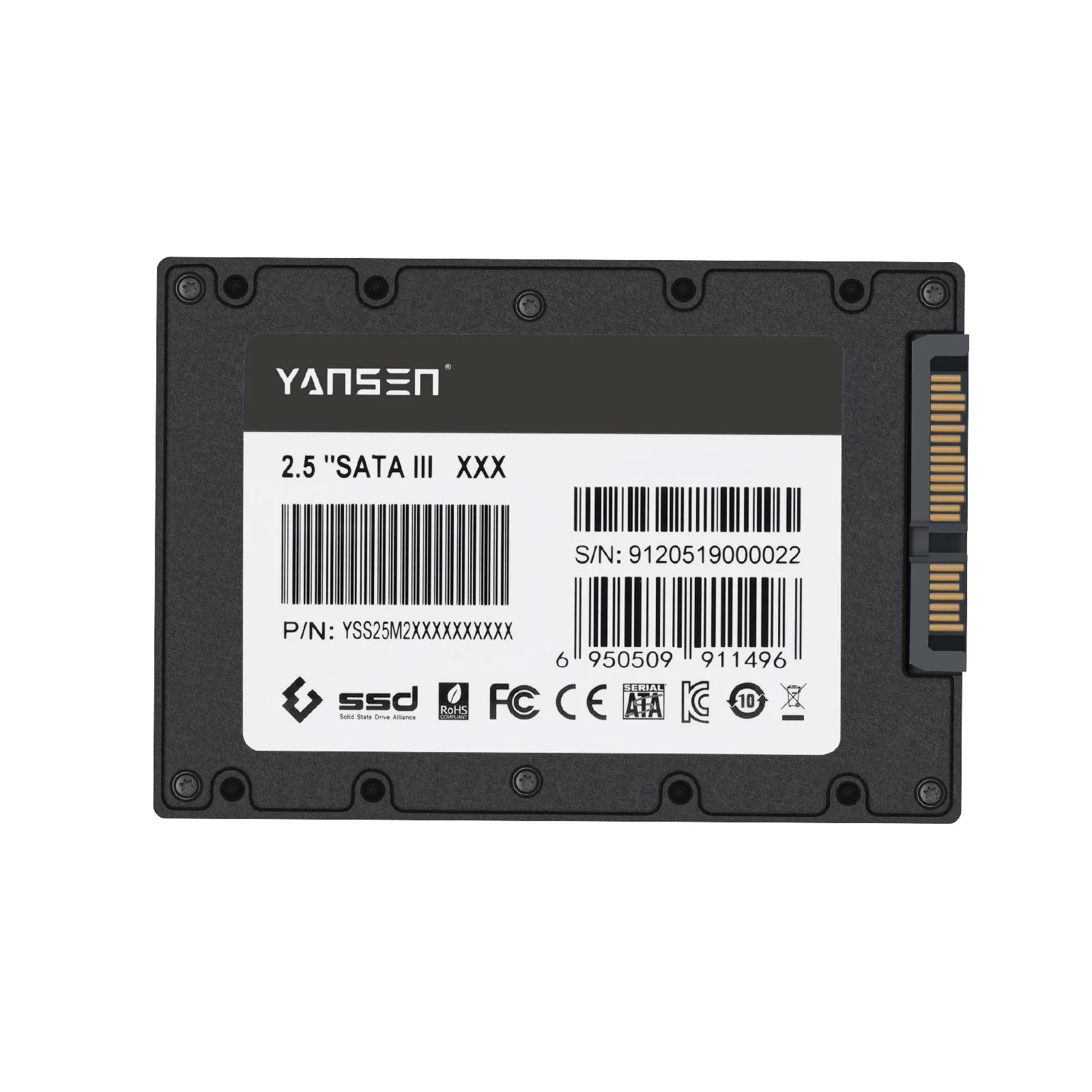 Yansen Wide Temperature SATA Industrial Grade SSD