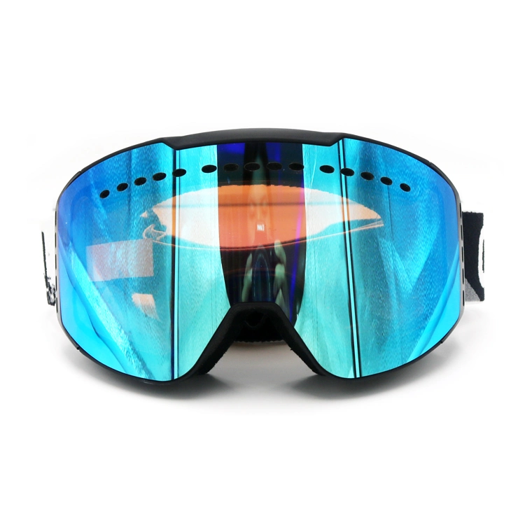 Gafas de esquí/nieve/snowboard personalizadas OEM con revestimiento de espejo para PC Adultos