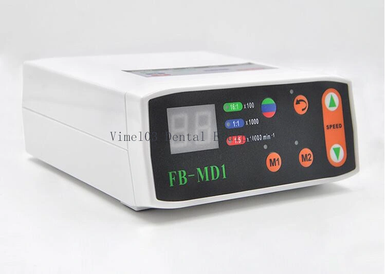 Dental LED Optical Fiber Electric Motor and 1: 5 Angle Brushless with Memory Function